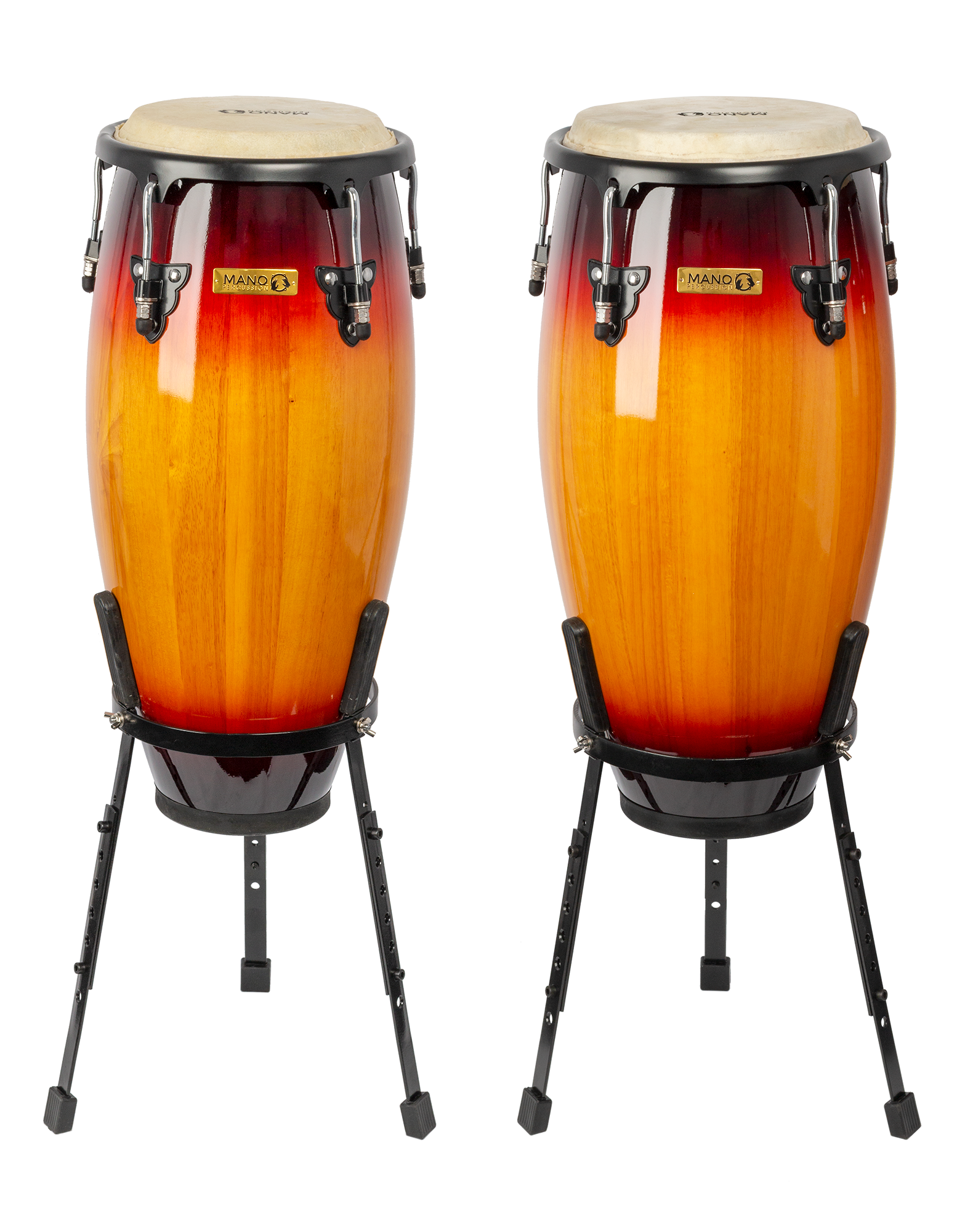 Mano Percussion | MP1601BSSB | Congas with Stands | Sunburst Mano Percussion | MP1601BSSB | Congas with Stands | Sunburst